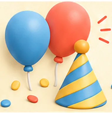 Ballonger och partyhatt – quiz till barnkalaset